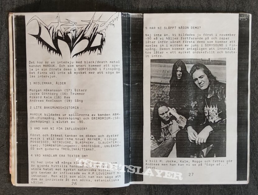 Edge Of Sanity Abnormalcy Magazine #1 1991