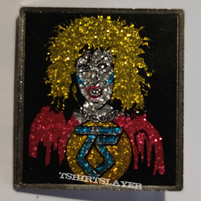 Twisted Sister - Dee Snider. Glitter/Prismatic metal pin