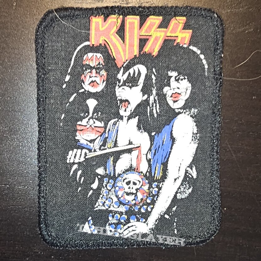 Kiss  - Printed Patch Old Gene with a knife