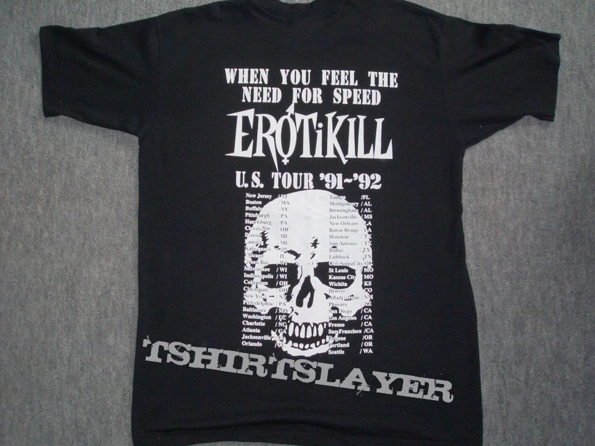Erotikill - US Tour Shirt &#039;91-&#039;92