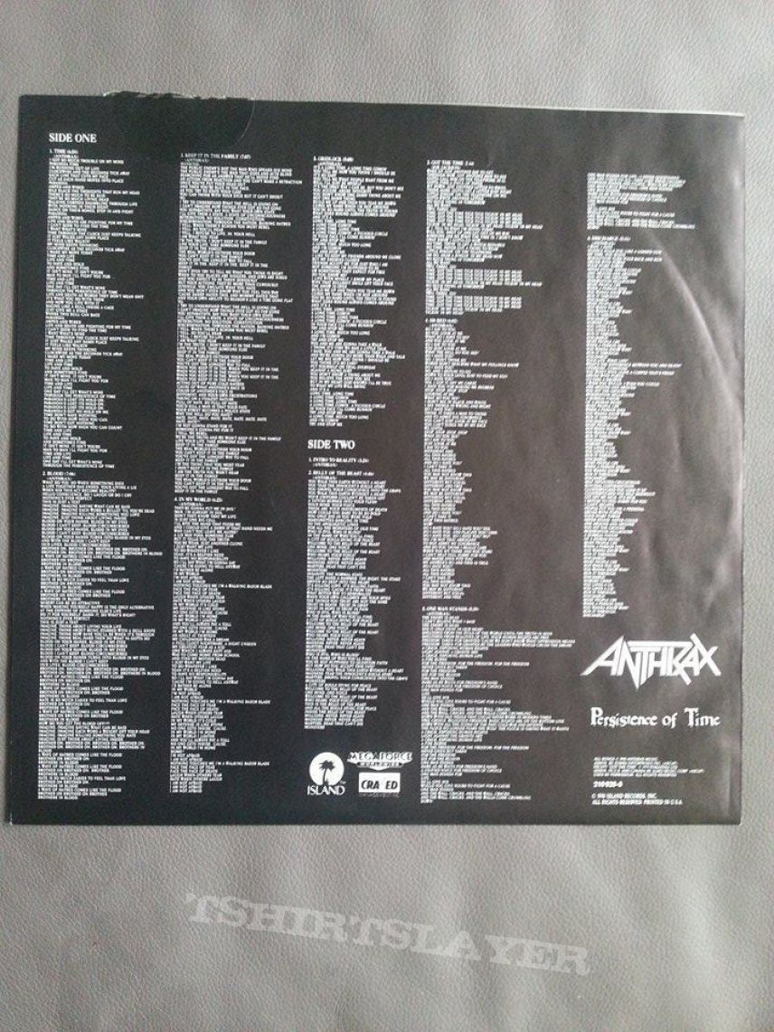 Anthrax Persistence of Time LP