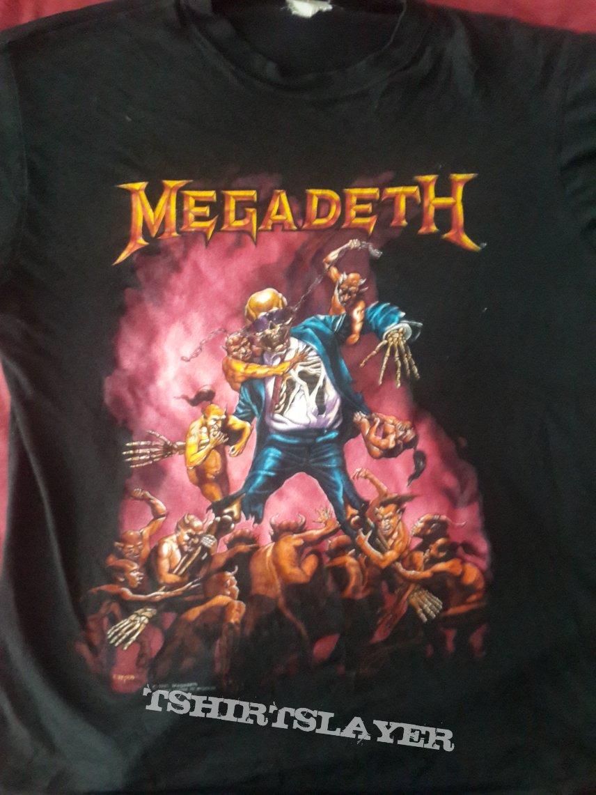 Megadeth Vic Goes to Hell Original Vintage Tour T Shirt 1991 | TShirtSlayer  TShirt and BattleJacket Gallery