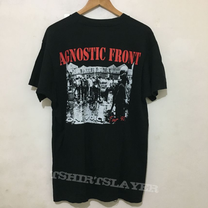Agnostic front one voice tour 1992