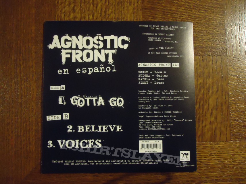 Agnostic Front - Puro des Madre 7&#039; inch singel