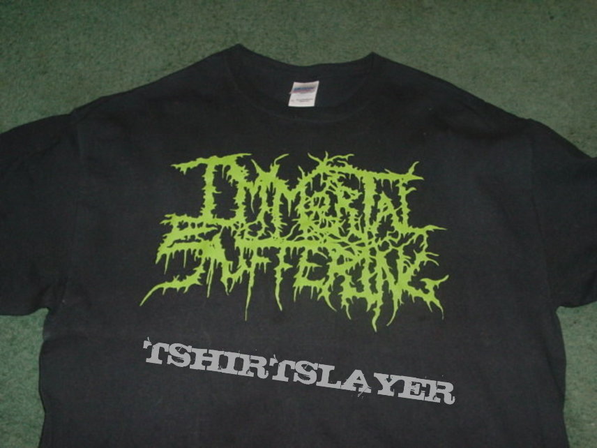 Immortal Suffering - green logo shirt
