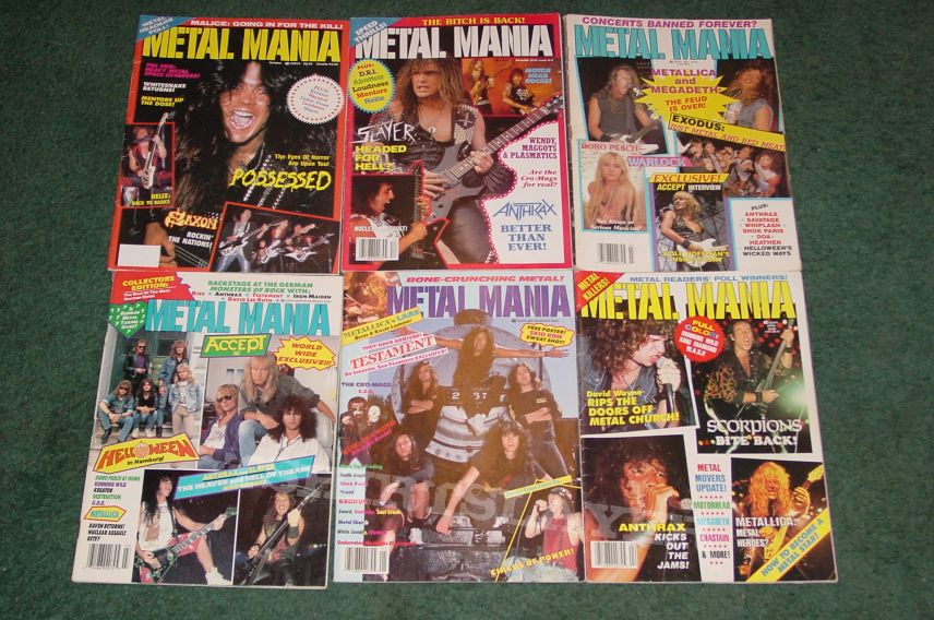 Celtic Frost Metal Mania magazine old issues