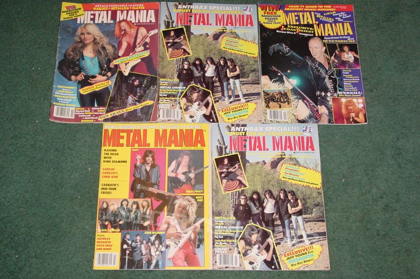 Celtic Frost Metal Mania magazine old issues