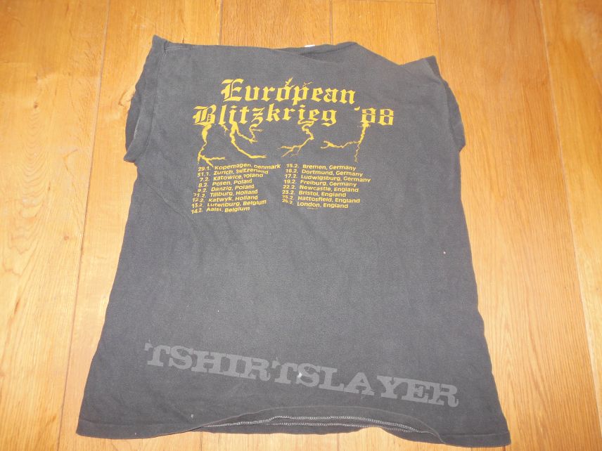 European blitzkrieg '88 muscle shirt (Exumer Nasty savage Atomkraft) |  TShirtSlayer TShirt and BattleJacket Gallery