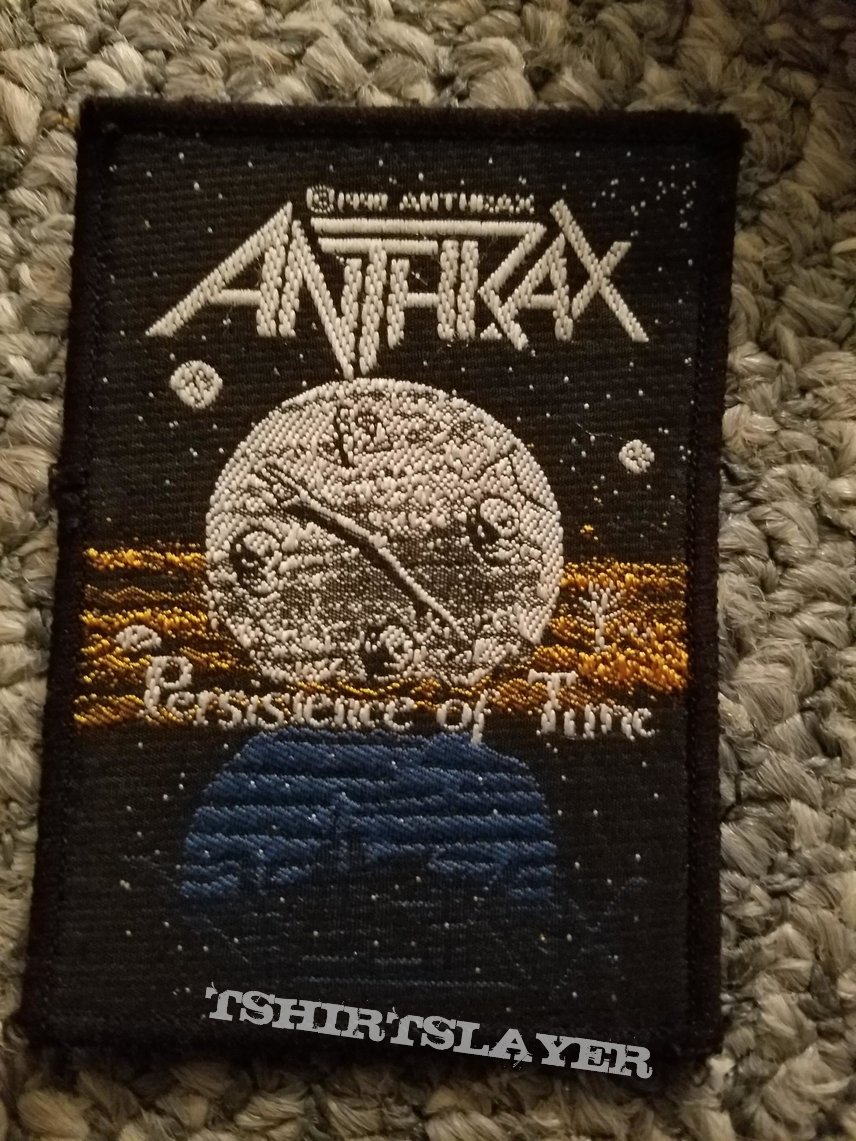 Anthrax persistence of time vintage patch