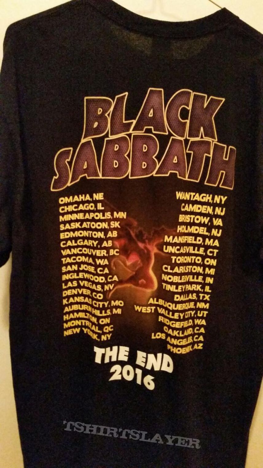 Black Sabbath- The End 2016 tour shirt