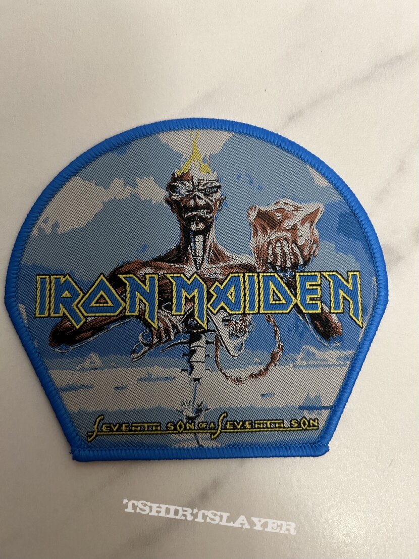 Iron Maiden Seventh Son Of A Seventh Son Blue Border Patch