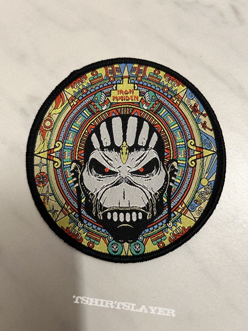 Iron Maiden Book of Souls woven round bootleg patch