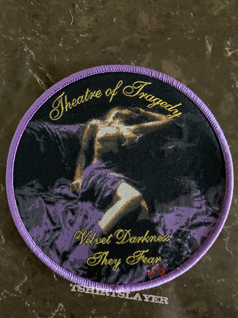 Theatre of Tragedy- Velvet darkness they fear purple border official patch