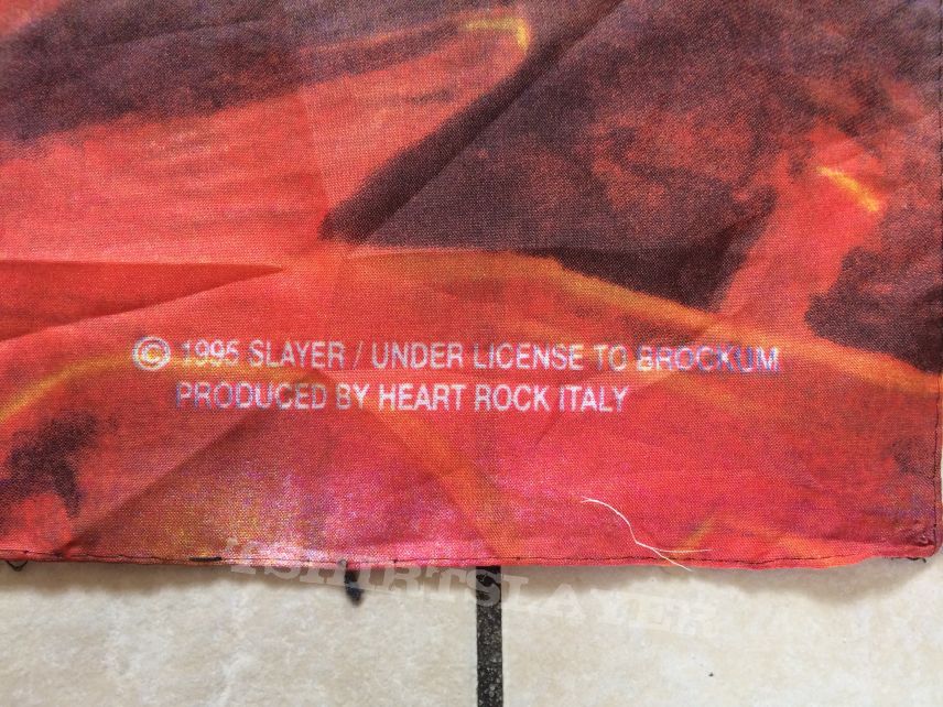  slayer flag under licence to brockum produced by heart rock italy