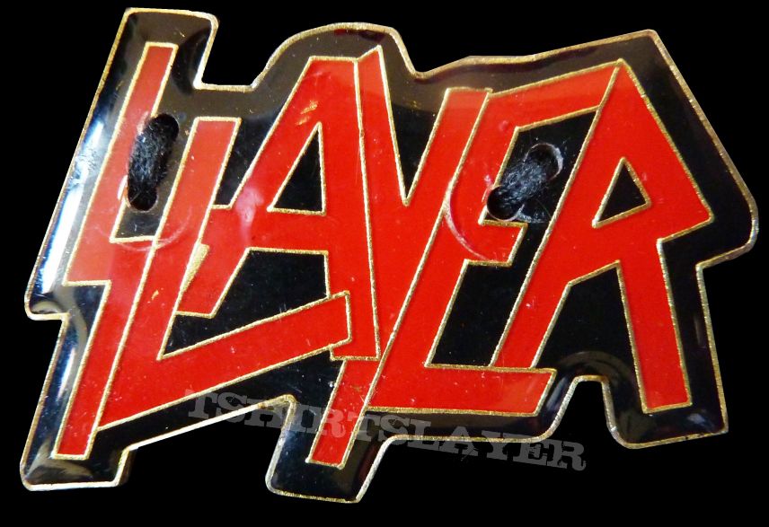 slayer large  pin  1988