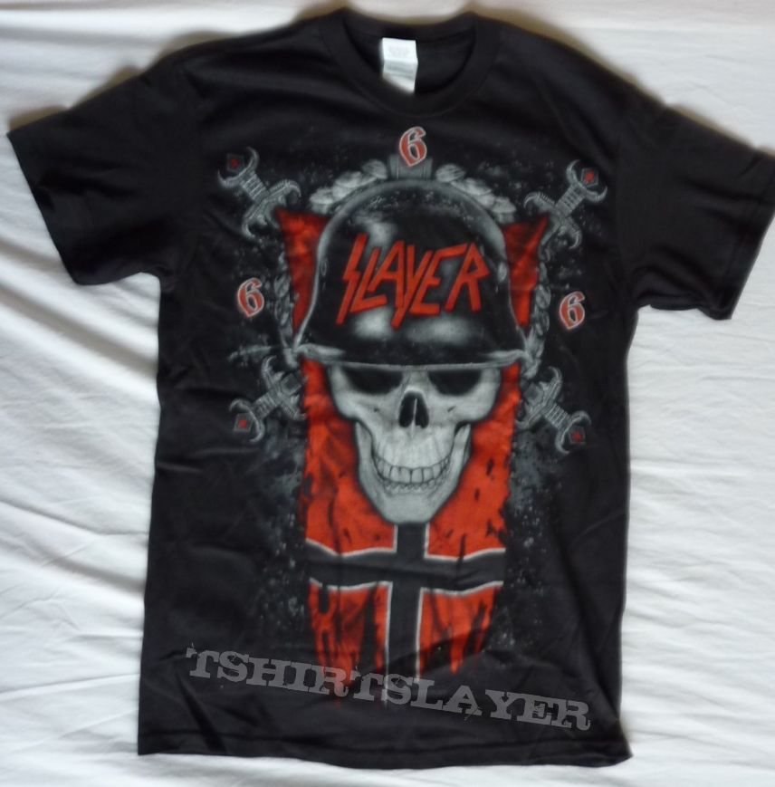 slayer 2013 tour shirt U.S skull norway flag | TShirtSlayer TShirt and ...
