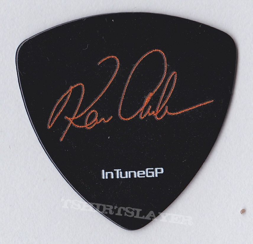 Obituary Kenny Andrews Signature Black Guitar Pick - 2016 Inked In Blood Tour