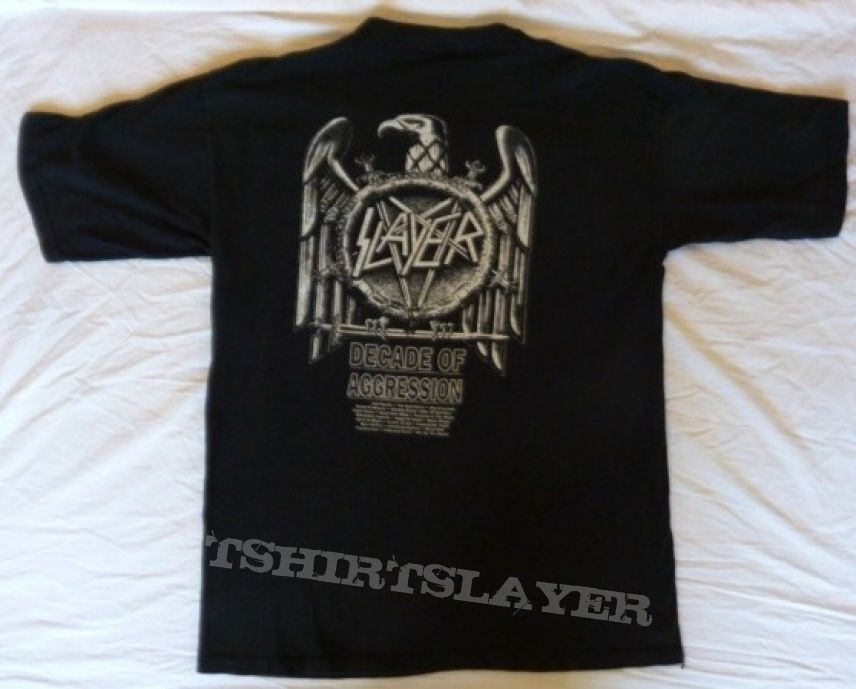 slayer decade of aggression  shirt