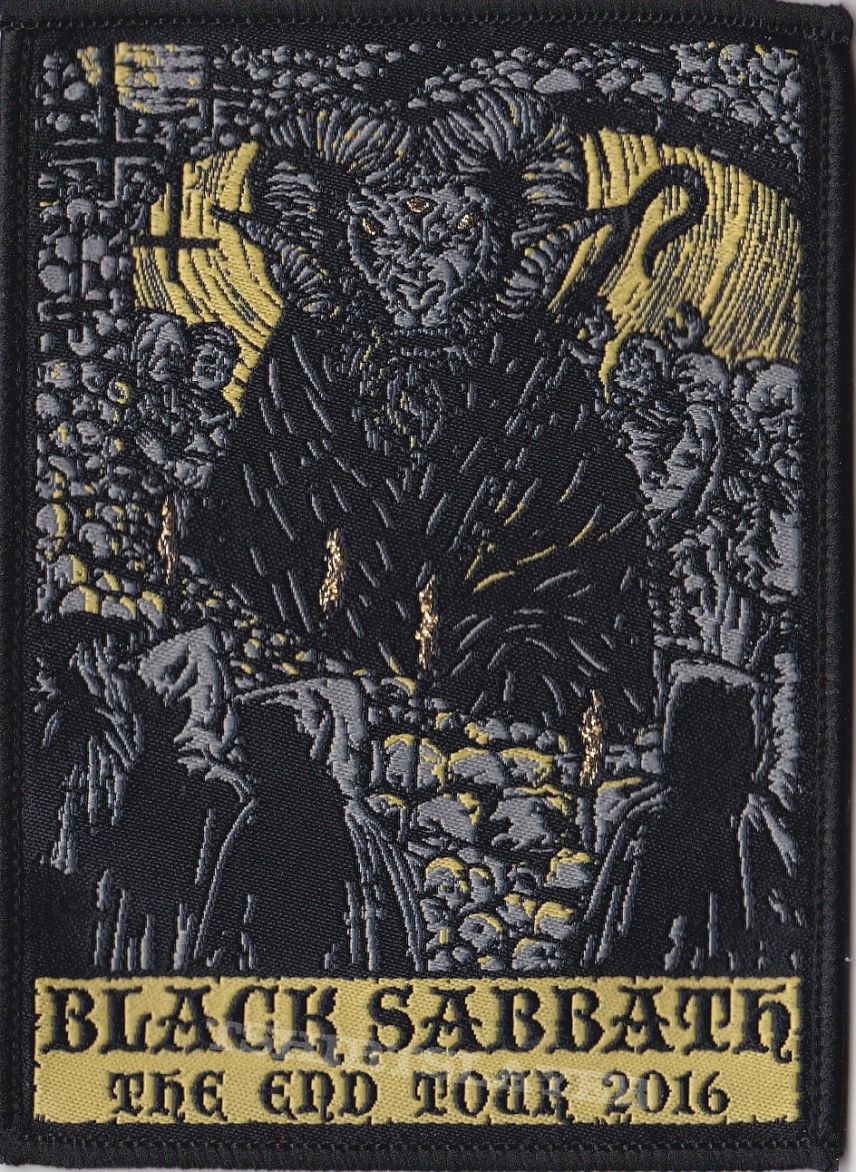 black sabbath the end  tour patch - limited edition