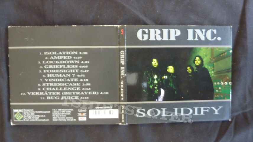 Grip Inc. ‎– Solidify Label: Steamhammer ‎– SPV 086-18592 CD