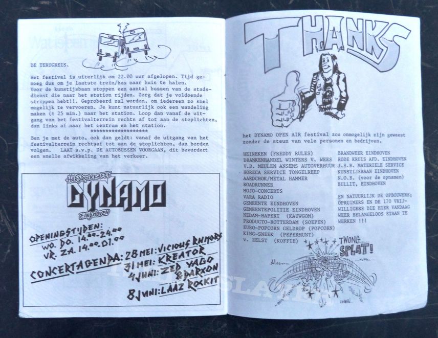 DYNAMO OPEN AIR 1988 Exodus, Laaz Rockit, Candlemass, Toxik, Sabbat, Paradox