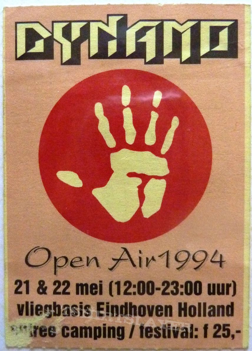 DYNAMO OPEN AIR 1994 B-Thong, Clawfinger, Cynic, Danzig, Die Krupps, Forbidden, Gorefest, Jackyl, Kyuss, Last Crack, Life of Agony, Nerve, Pride &amp; Glory, Prong, Sick of It All, Skintrade, Skrew, Skyclad, Sleeze Beez, The O, The Obsessed, Urban Dance Squad