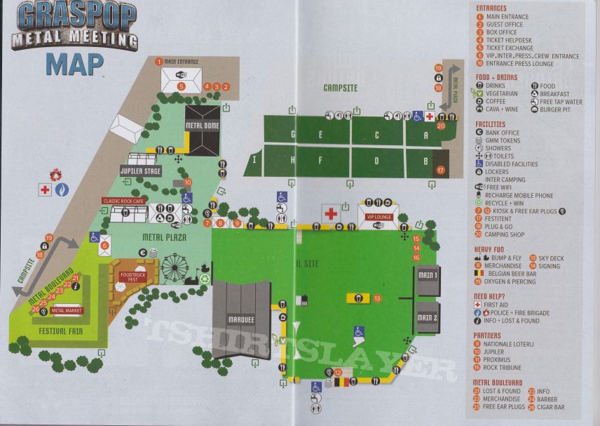 Bliksem graspop festival info booklet 18th of june 2016 dessel belgium 