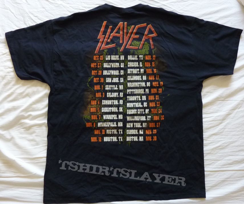 slayer skull scape fall 2013 U.S tour tee