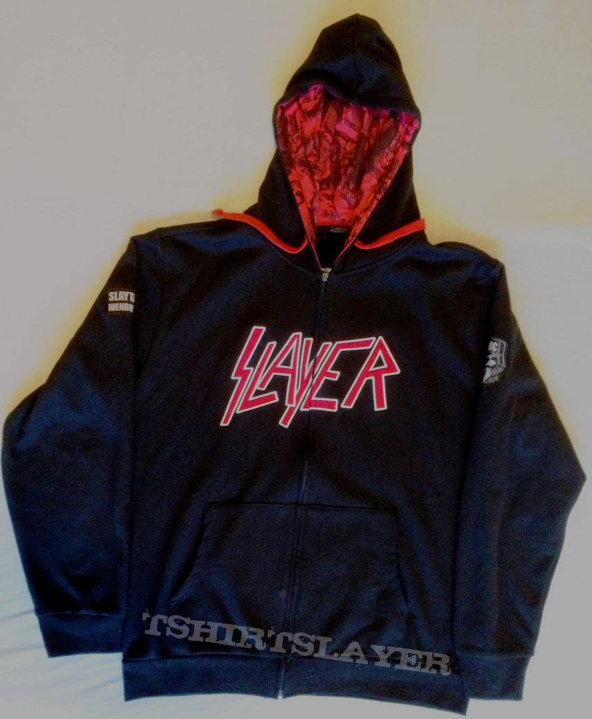 slayer reign in blood zipped hoodie 2016