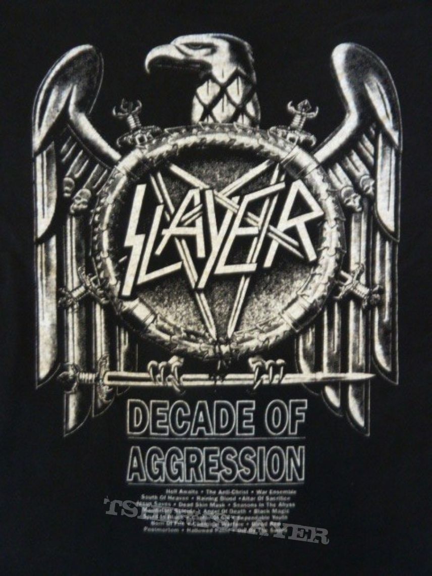 slayer decade of aggression  shirt