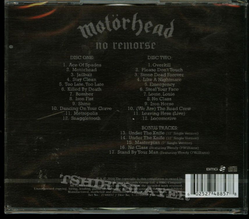 Motörhead ‎– No Remorse /Sanctuary Records ‎– 2748857, BMG ‎– 2748857 2 × CD, Compilation, Reissue, Remastered 