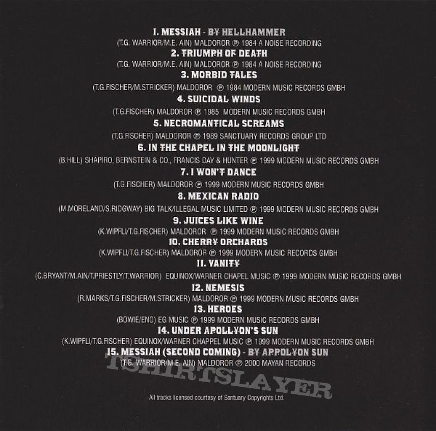 Celtic Frost ‎– Are You Morbid? /  Delta Deluxe ‎– CD 47 17980