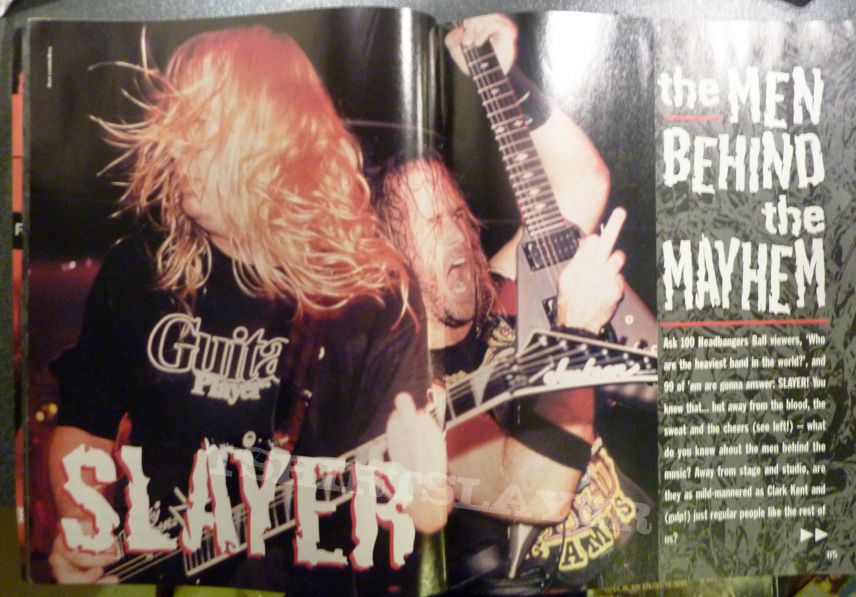 slayer vintage 80&#039;thies and 90&#039;thies complete magazines 