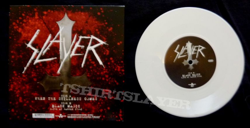 Slayer ‎– When The Stillness Comes  Nuclear Blast ‎– NB 3400-1 Vinyl, 7&quot;, 45 RPM, Single, Lmt Ed., white .US