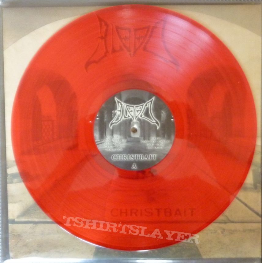 Blood– Christbait   red  vinyl Rotten Roll Rex ‎– RRR 060, Final Gate Records ‎– FGR 018