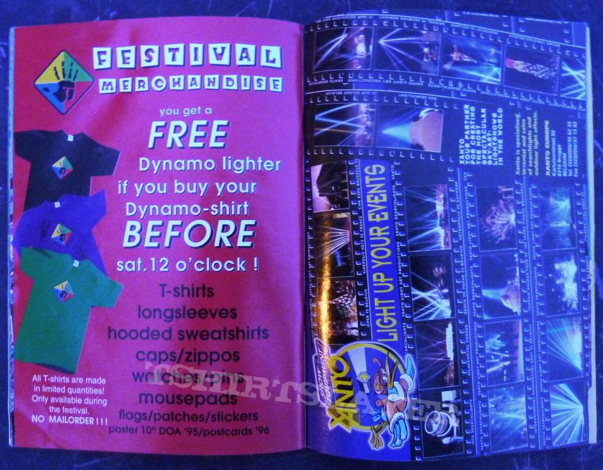 DYNAMO OPEN AIR 1997 $400 Suits, Amorphis, Backfire!, Coal Chamber, Cradle of Filth, Deviates, Dimmu Borgir, Discipline, Entombed, Exodus, Goddess of Desire, Helmet, I Against I, Karma to Burn, Keaton (artist), KoRn, Laberinto, Machine Head , Marilyn Mans