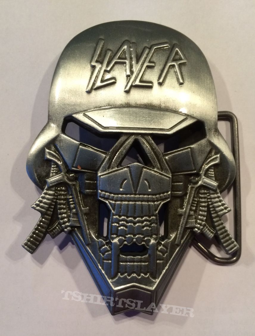 slayer slaytanic wehrmacht amo head belt buckle 2016