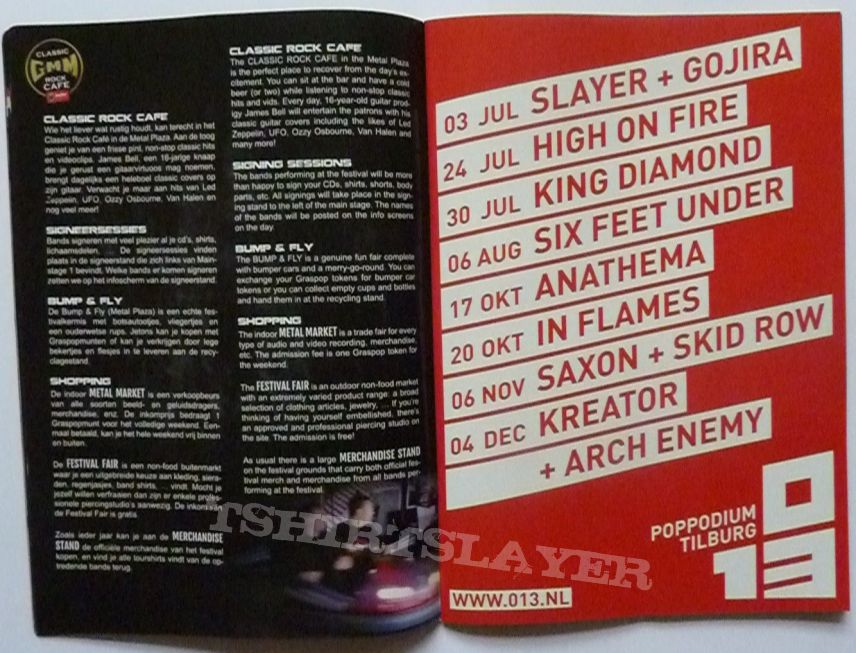 Avenged graspop metal meeting 2014 booklet