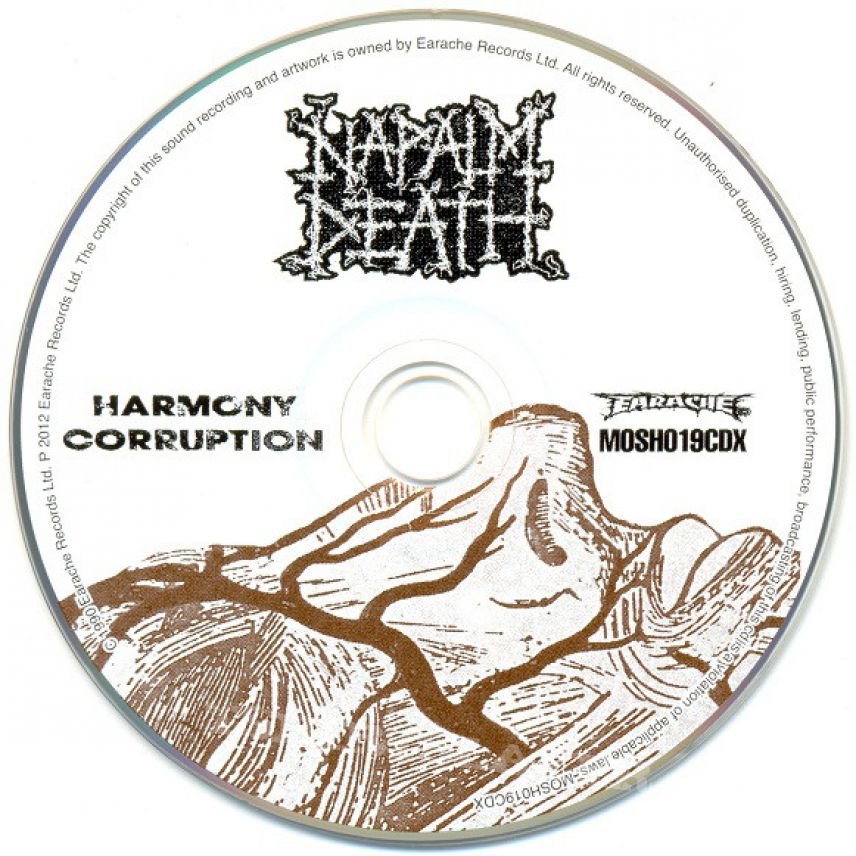 Napalm Death ‎– Harmony Corruption Earache ‎– MOSH019CDX