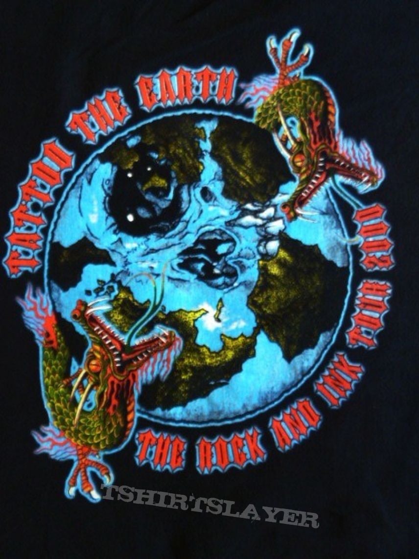 Slayer Tattoo The Earth shirt U.S.A 2000