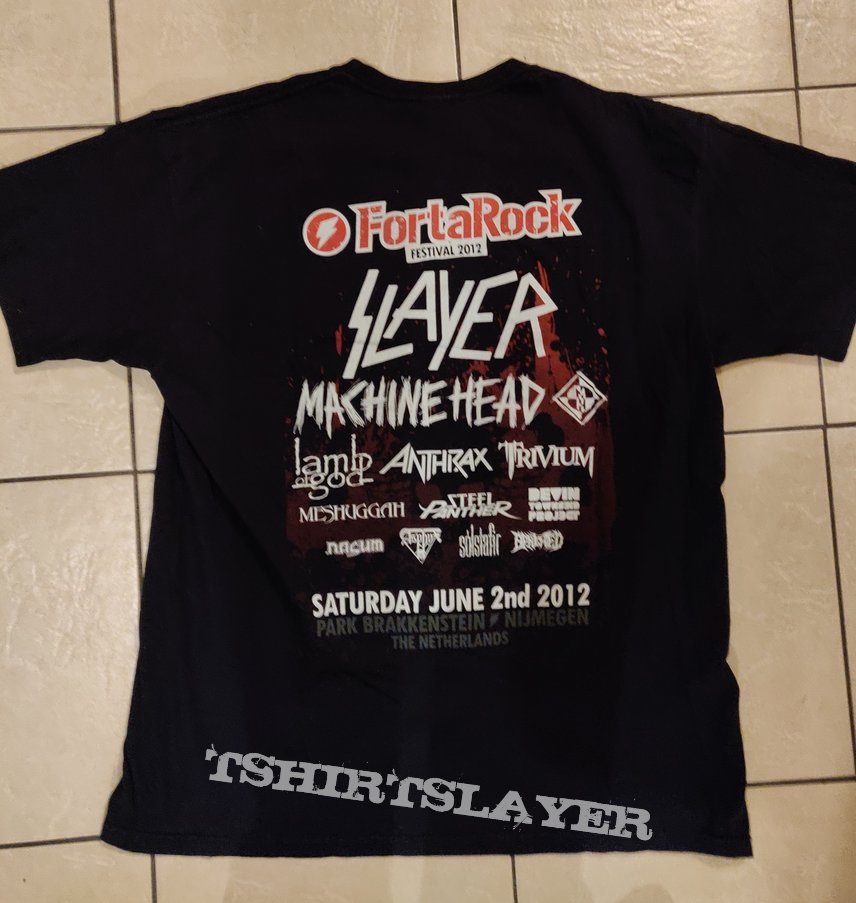 Slayer fortarock 2012 shirt