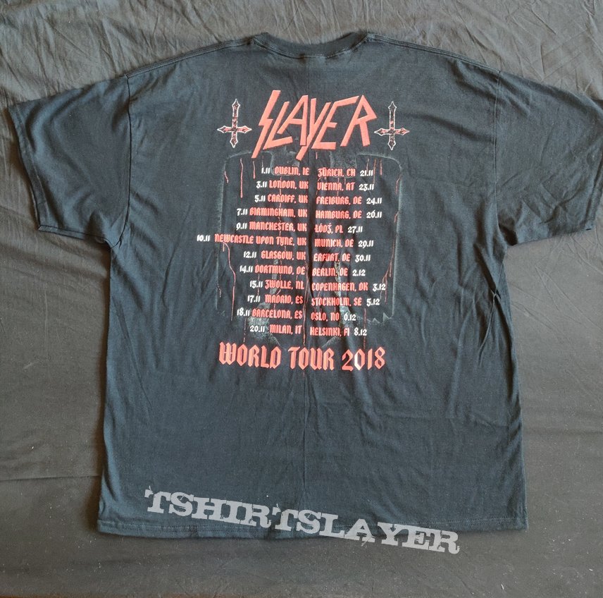 Slayer 2018 tour shirt eagle 