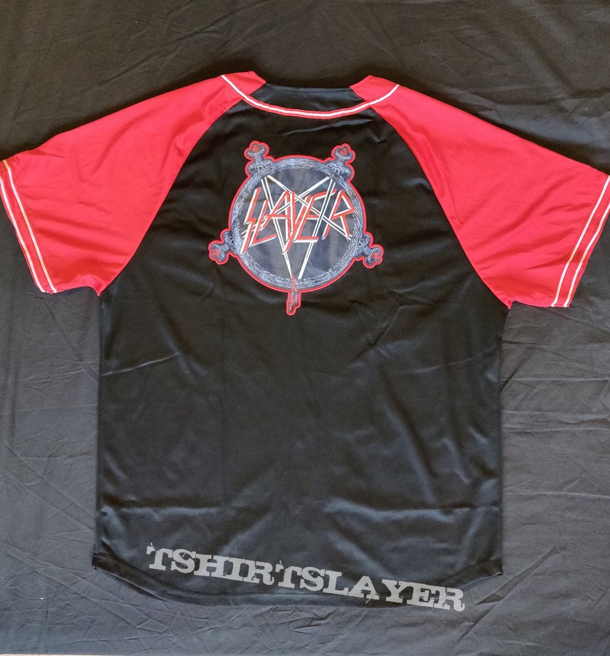 Slayer show no mercy baseball shirt