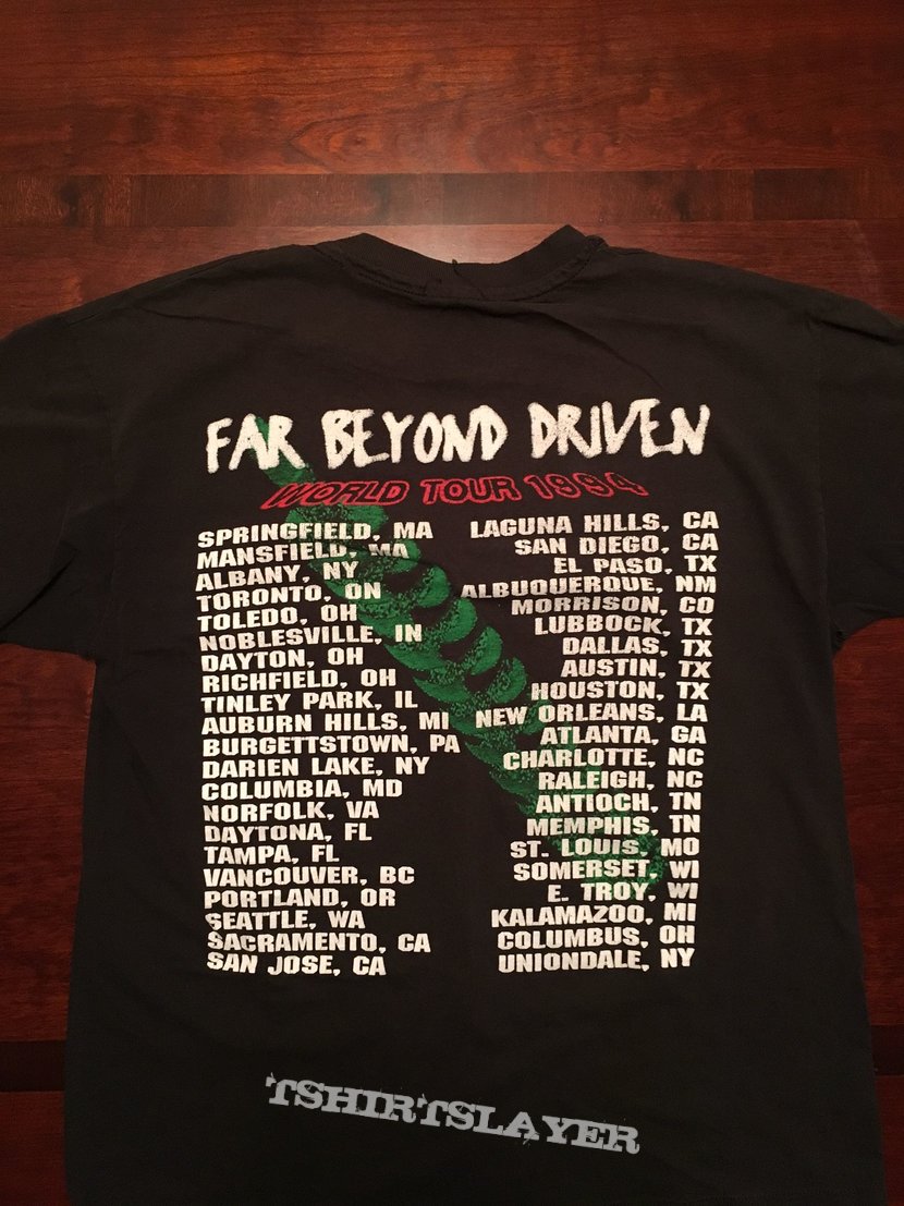 Pantera &quot;Far Beyond Driven World Tour 1994&quot; T-Shirt 