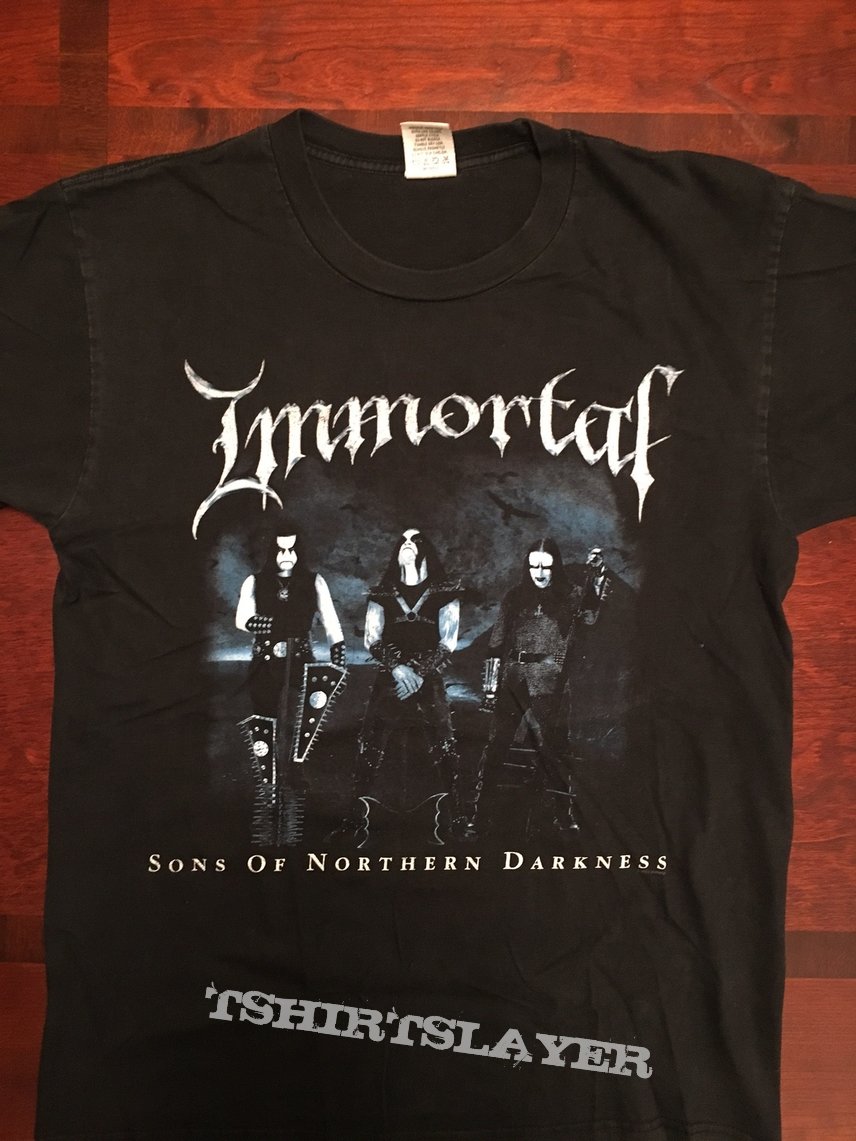 Immortal &#039;Sons Of Northern Darkness&#039; Vintage U.S. Tour T-Shirt 