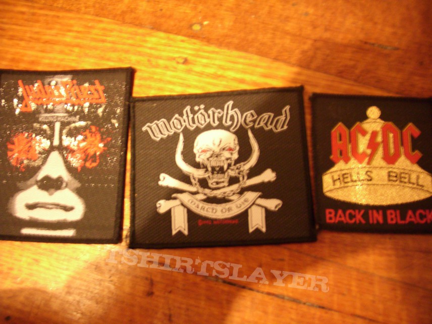 Judas Priest, Motorhead, &amp; AC/DC Patches