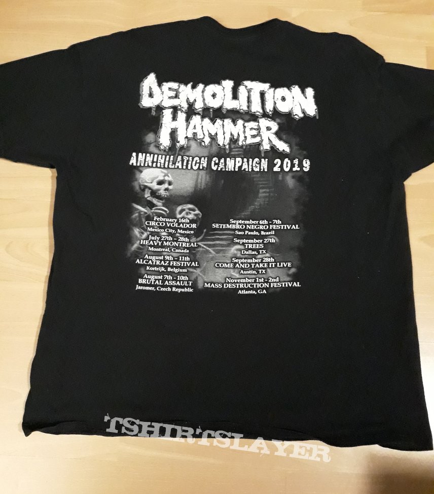 Demolition Hammer - Annihilation Campaign 2019 Tour TS