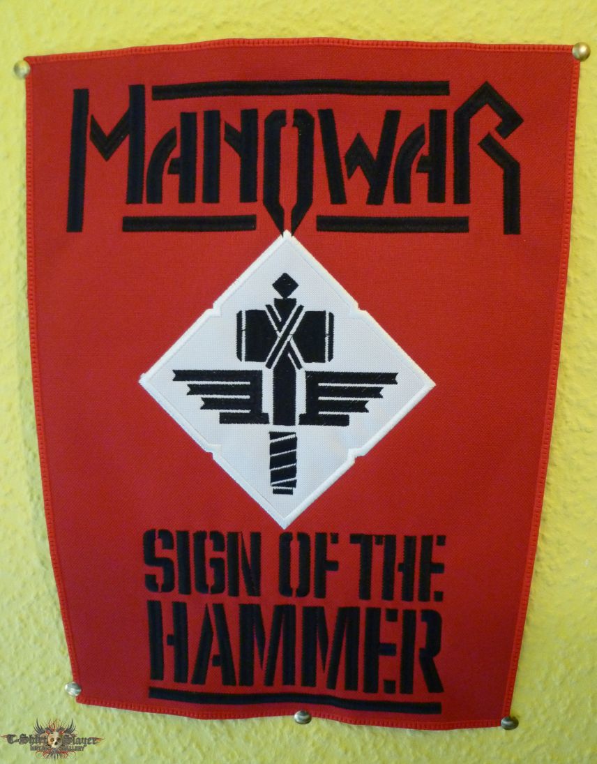 Manowar Sign of the Hammer backpatch