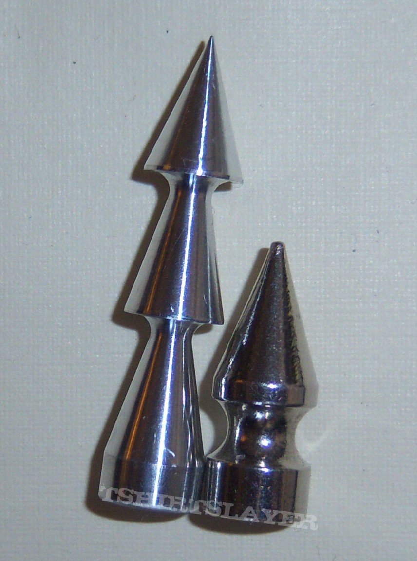 Too Many To Name christmas tree spike i made next to regular 1&quot; spike