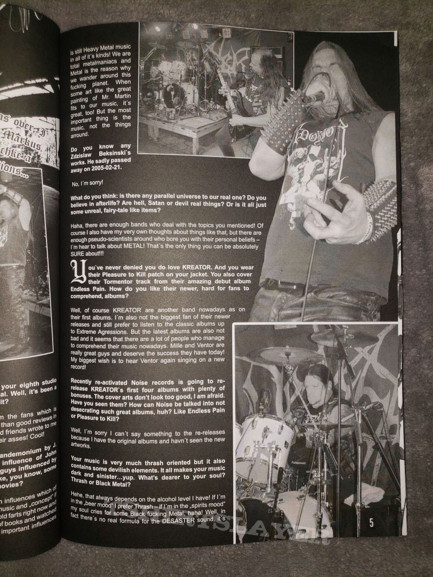 Desaster Old School Metal Maniac magazine issue #2